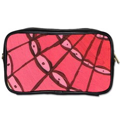 Red Fan Toiletries Bags