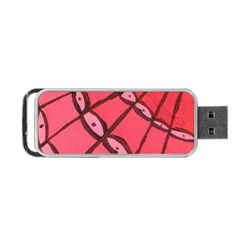 Red Fan Portable Usb Flash (two Sides)