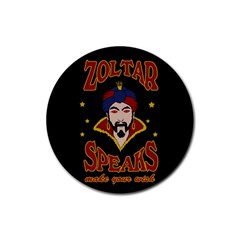 Zoltar Speaks Rubber Round Coaster (4 Pack)  by Valentinaart