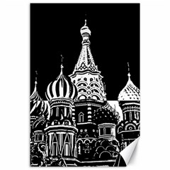 Moscow Canvas 24  X 36  by Valentinaart