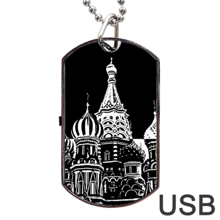 Moscow Dog Tag USB Flash (Two Sides)