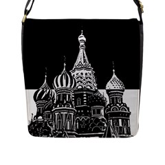 Moscow Flap Messenger Bag (l)  by Valentinaart