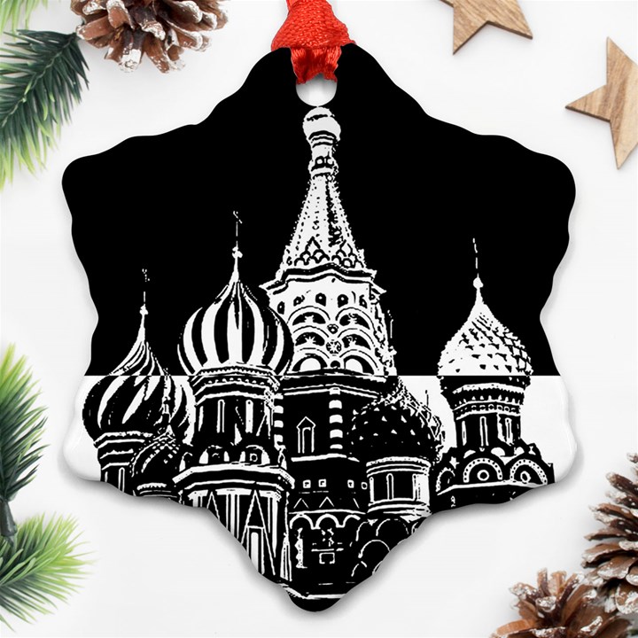 Moscow Snowflake Ornament (Two Sides)