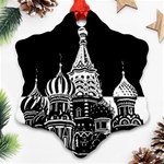 Moscow Snowflake Ornament (Two Sides) Back