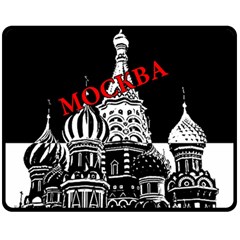 Moscow Fleece Blanket (medium)  by Valentinaart