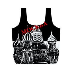 Moscow Full Print Recycle Bags (m)  by Valentinaart