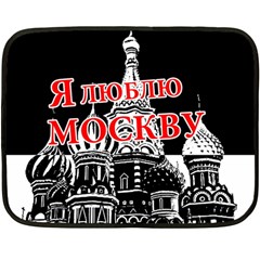 Moscow Double Sided Fleece Blanket (mini)  by Valentinaart