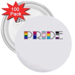 Pride 3  Buttons (100 pack)  Front