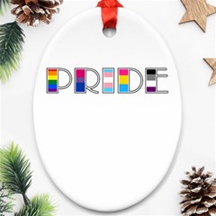 Pride Oval Ornament (two Sides) by Valentinaart