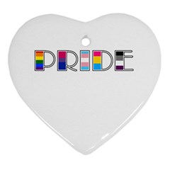 Pride Heart Ornament (two Sides) by Valentinaart