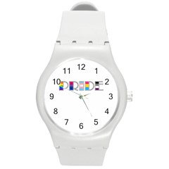 Pride Round Plastic Sport Watch (m) by Valentinaart