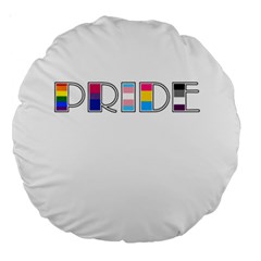 Pride Large 18  Premium Round Cushions by Valentinaart