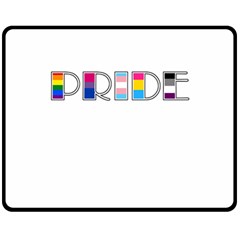 Pride Double Sided Fleece Blanket (medium)  by Valentinaart