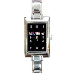 Pride Rectangle Italian Charm Watch by Valentinaart