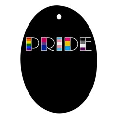 Pride Oval Ornament (two Sides) by Valentinaart