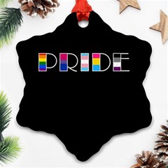 Pride Snowflake Ornament (two Sides) by Valentinaart