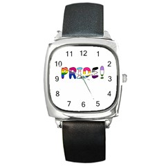 Pride Square Metal Watch by Valentinaart