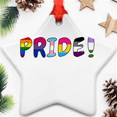 Pride Star Ornament (two Sides) by Valentinaart