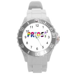 Pride Round Plastic Sport Watch (l) by Valentinaart