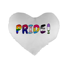 Pride Standard 16  Premium Heart Shape Cushions by Valentinaart