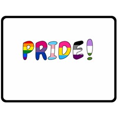 Pride Double Sided Fleece Blanket (large)  by Valentinaart