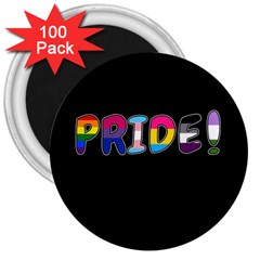 Pride 3  Magnets (100 Pack) by Valentinaart