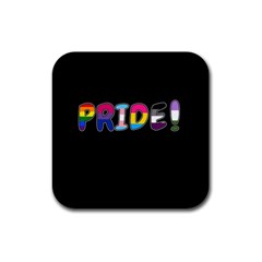 Pride Rubber Square Coaster (4 Pack)  by Valentinaart