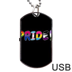 Pride Dog Tag Usb Flash (two Sides) by Valentinaart