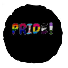 Pride Large 18  Premium Round Cushions by Valentinaart