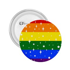 Sparkly Rainbow Flag 2 25  Buttons by Valentinaart