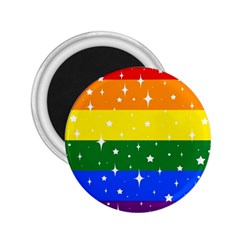 Sparkly Rainbow Flag 2 25  Magnets by Valentinaart