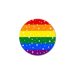 Sparkly Rainbow Flag Golf Ball Marker (4 Pack) by Valentinaart