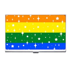 Sparkly Rainbow Flag Business Card Holders by Valentinaart