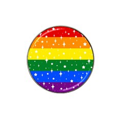 Sparkly Rainbow Flag Hat Clip Ball Marker (4 Pack) by Valentinaart