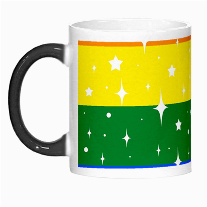 Sparkly Rainbow Flag Morph Mugs