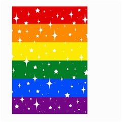 Sparkly Rainbow Flag Large Garden Flag (two Sides) by Valentinaart