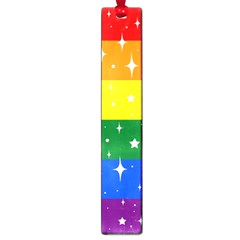 Sparkly Rainbow Flag Large Book Marks by Valentinaart