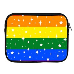 Sparkly Rainbow Flag Apple Ipad 2/3/4 Zipper Cases by Valentinaart