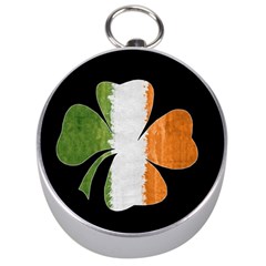 Irish Clover Silver Compasses