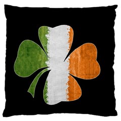 Irish Clover Large Flano Cushion Case (One Side)