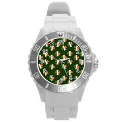 Irish Clover Round Plastic Sport Watch (L)