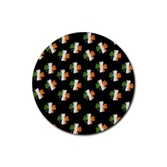 Irish Clover Rubber Coaster (round)  by Valentinaart