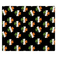 Irish Clover Double Sided Flano Blanket (small)  by Valentinaart