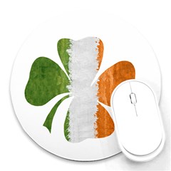 Irish Clover Round Mousepads by Valentinaart