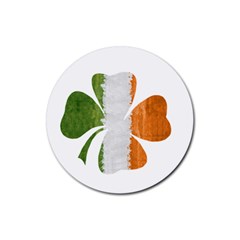 Irish Clover Rubber Round Coaster (4 Pack)  by Valentinaart