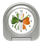 Irish Clover Travel Alarm Clocks Front