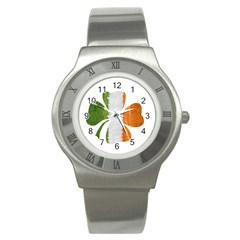 Irish Clover Stainless Steel Watch by Valentinaart