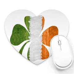 Irish Clover Heart Mousepads by Valentinaart