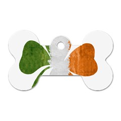 Irish Clover Dog Tag Bone (one Side) by Valentinaart