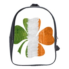 Irish Clover School Bag (large) by Valentinaart